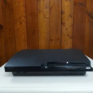 Sony PlayStation 3 PS3 Slim 120GB Black CECH-2001A Console Tested Working - Picture 1 of 5