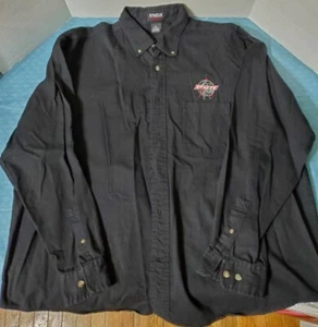Camicia anteriore UltraClub Collection PBR con bottoni da uomo 2XL ricamata manica lunga - Foto 1 di 3