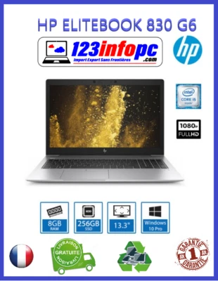 Hp EliteBook 830 G6 13" Core i5 1.6 GHz -  AZERTY - garantie remis a neuf - image 1 of 4