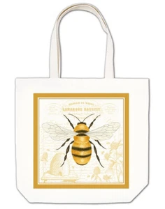 Alice's Cottage große Beuteltasche Baumwolle Canvas Ente 15 x 17 Biene - NEU - Bild 1 von 1