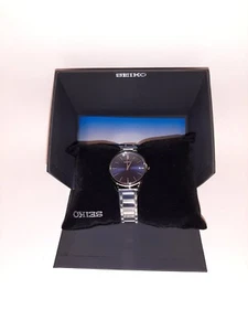 Seiko Quartz  Essentials Ladies Blue Dial Stainless Steel Watch SWR033 - Picture 1 of 5