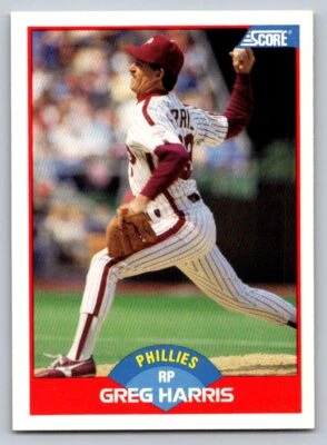 1989 Score #476 Greg Harris Philadelphia Phillies - Image 1 of 2
