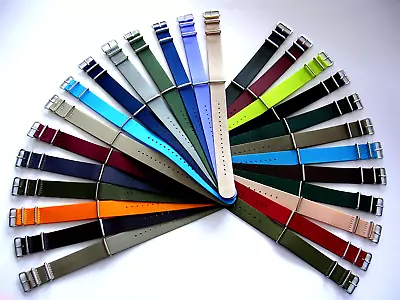 NATO ® strap watch band G10 nylon Military RAF stitch bond replacement IW SUISSE - Image 1 of 4