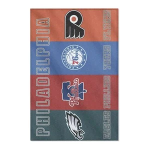 Philadelphia Philly sports teams Phillies Flyers Area rug carpet - Picture 1 of 7
