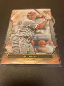 Topps Triple Threads Amber #40 Jim Thome 2019/199 - casi nuevo-como nuevo - Imagen 1 de 1