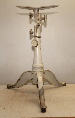 Rare antique Anco cast iron drafting table base tilt swivel adjustable stand  - Image 1 of 4