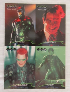 Fleer Ultra Batman Forever Movie Trading Card Promo Insert Sheet 1995 DC Comics - Imagen 1 de 2