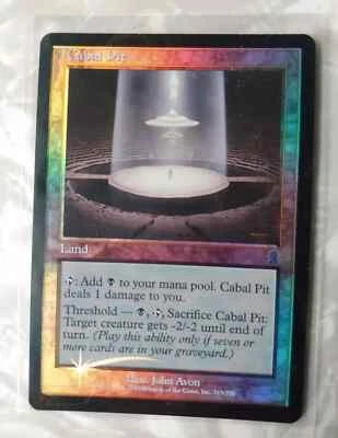 Odyssey  MTG FOIL  Cabal Pit  Magic - Image 1 of 2