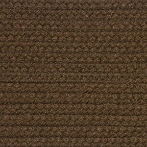 SOLID BROWN BRAIDED AREA RUGS By COLONIAL RUG-MANY SIZES! 117 - Picture 1 of 1