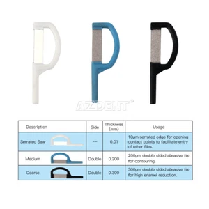 AZDENT Ortodoncia Dental Interproximal Esmalte Reducción IPR Tiras Automáticas - Imagen 1 de 10