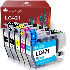 LC-421 XL Set Patronen Für Brother DCP-J 1050 DW 1140 DW 1800 DW MFC-J 1010 DW - Bild 1 von 18