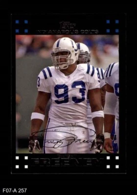 2007 Topps #257 Dwight Freeney Colts HOF Syracuse 8 - NM/MT - Image 1 of 2