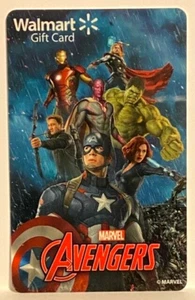 WalMart Marvel Avengers Capt America Thor Hulk Iron Man 2015 Gift Card FD-48843 - Picture 1 of 1