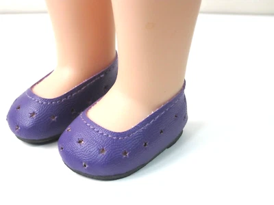 Purple Flat Dress Shoes Monique Brand  For 14.5 Inch Size Doll Clothes - Image 1 of 3