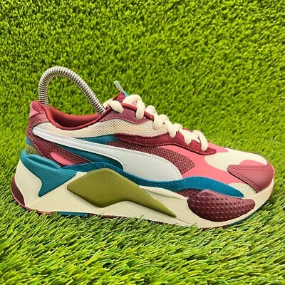 Puma RS X Puzzle Cabernet Kids Girls Boys Size 5.5C Walking Shoes Sneakers - Image 1 of 4