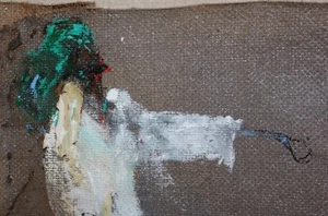 ALVIN HOLLINGSWORTH-Black NY Modernist-Original Signed Mixed Media-Surreal Dream - Picture 1 of 10