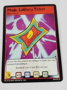 Magic Lottery Ticket 66/234 Neopets TCG 2003 NM - Picture 1 of 2
