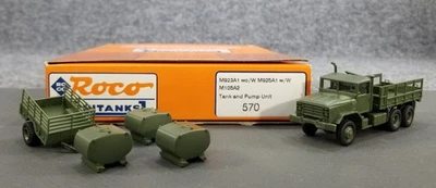 Roco Minitanks HO 1:87 570 M923A1 6X6 5 Ton Truck Trailer Set IOB Made n Austria - Image 1 of 4