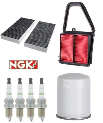Kit de puesta a punto filtros de aceite cabina de aire bujías para HONDA CIVIC L4 1,7 L 2001-2005 Foto 1 de 4