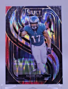 2024 Select Nakobe Dean Red & Blue Shock Prizm Premier Eagles K438 - Picture 1 of 2