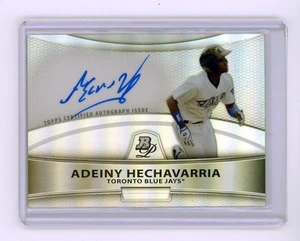 2010 Bowman Platinum Adeiny Hechavarria Autografi Rifrattore Blue Jays - Foto 1 di 1