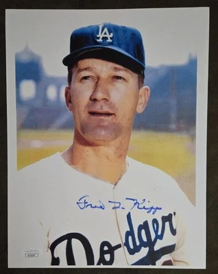 Fred Kipp Brooklyn Dodgers Signed 8.5x11 Photo JSA - Image 1 of 4