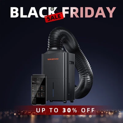 Spider Farmer 32 Pint Dehumidifier Smart Control with RJ12 Cable for Grow Room - Image 1 of 4