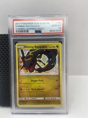 PSA 10 2017 Shining Rayquaza Holo 56/73 Shining Legends Mint  - Image 1 of 2