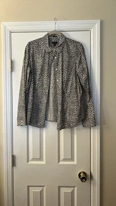 Talbots Leopard Print Women's Shirt size 12 - Picture 1 of 8