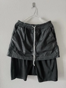 Rick Owens Drkshdw Skirt / Kilt Pod Shorts Black Sz. Medium - Picture 1 of 6