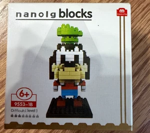 NANOLG BLOCKS DISNEY GOOFY FIGUR KOMPLETT LEVEL ONE 9553-1B - Bild 1 von 4