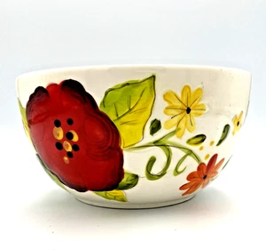 Pier 1 Imports Suppe Chili Müslischale "Grace" helle Blumen - Bild 1 von 7
