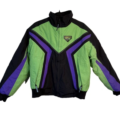 Rare 90s Vintage Artic Cat Gore-tex Green Black Men's Snowmobile Jacket Rare M - Image 1 of 4