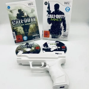 Nintendo Wii Call of Duty: Moder Warfare und Modern Warfare 3 inkl. Pistole Gun - Bild 1 von 1