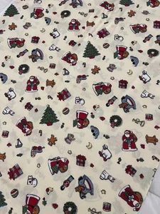 Vintage Susan Winget For Fabric Traditions - Christmas Santa Nutcraker. 2 YARDS! - Picture 1 of 4