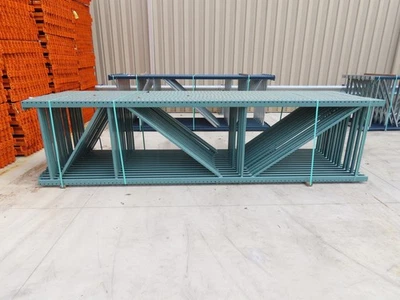 Interlake 14英尺x42英寸泪滴托盘架直立3x3支腿23900磅绿色 — 第 1/4 张图片