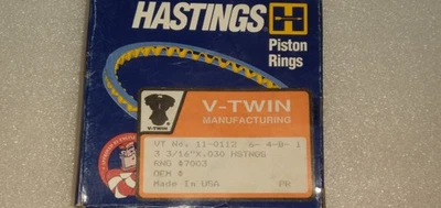 Anillos de pistón Hastings Harley Davidson Sportster 1000cc 7003 .030 Foto 1 de 4