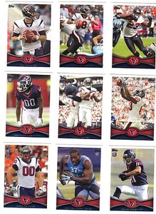 2012 Topps Houston Texans Team Set Yates Arian Foster Andre Johnson J J vatios 16 - Imagen 1 de 1