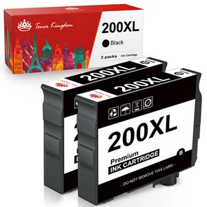 2 piezas 200XL tinta negra T200XL compatible con Epson XP-310 XP-400 XP-410 WF-2520 - Imagen 1 de 6