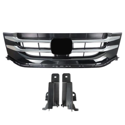 For Honda Odyssey 2014-2017 Front Grille Bumper Upper Replacement Black Mesh Foto 1 de 4