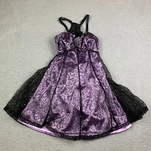 Current Mood DollsKill Top Womens M Babydoll Sheer Gothic steampunk Dark Fairy - Picture 1 of 11
