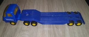 Vintage Diecast 1970's Tonka Truck Lowboy Flatbed Trailer Made In USA