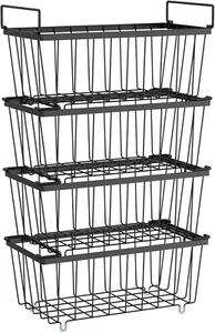Ispecle Freezer Organizer Bins - 4 Pack Small Stackable Deep Freezer Organizer B - Picture 1 of 12