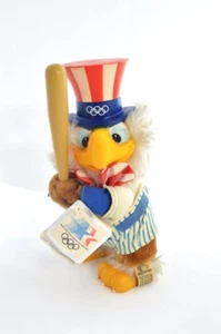 SAM THE EAGLE ANIMAL BASEBALL w/TAGS APPLAUSE 10" TALL Los Angeles 1984 Olympic - Picture 1 of 12