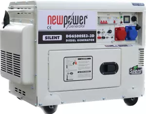 DG6500 Stromerzeuger 5kW Stromaggregat 5000 Watt 230V & 400V AVR E-Start - Bild 1 von 6