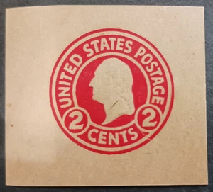 SCOTT W434 DIE 1 GLAZED CARMINE ON BROWN - Picture 1 of 1