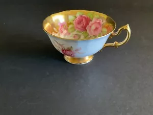 Vintage Adderley Fine Bone China ROSES Tea Cup w/Gold Accents - No Saucer - Picture 1 of 8