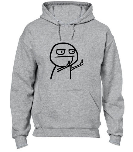 RHUDE FELPA CON CAPPUCCIO STICKMAN DITO MEDIO DIVERTENTE SCHERZO RUDE DESIGN IDEA REGALO TOP
