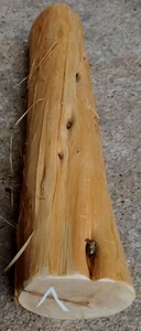 Wacholderholz, Messergriff, Länge ca 33 cm, Ø bis ca 7 cm - Bild 1 von 2