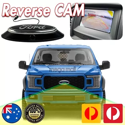 Blacked out Front Camera Housing Bezel & Emblem For Ford F150 - Image 1 of 4